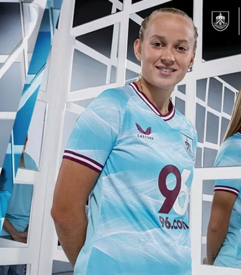 burnley new away kit in sky blue